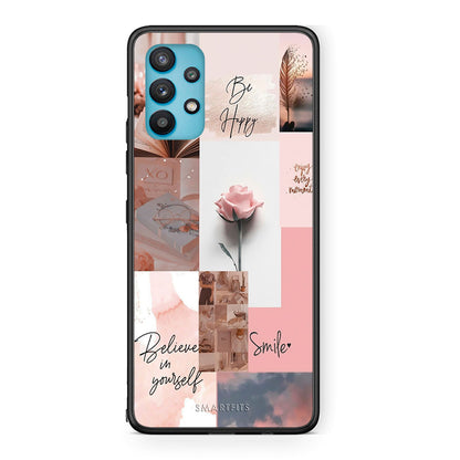 Samsung Galaxy A32 5G  Aesthetic Collage θήκη από τη Smartfits με σχέδιο στο πίσω μέρος και μαύρο περίβλημα | Smartphone case with colorful back and black bezels by Smartfits