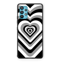 Thumbnail for Samsung Galaxy A32 5G  Black Hearts θήκη από τη Smartfits με σχέδιο στο πίσω μέρος και μαύρο περίβλημα | Smartphone case with colorful back and black bezels by Smartfits