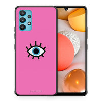 Thumbnail for Θήκη Samsung Galaxy A32 5G  Blue Eye Pink από τη Smartfits με σχέδιο στο πίσω μέρος και μαύρο περίβλημα | Samsung Galaxy A32 5G  Blue Eye Pink case with colorful back and black bezels