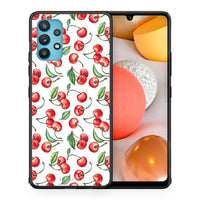Thumbnail for Θήκη Samsung Galaxy A32 5G  Cherry Summer από τη Smartfits με σχέδιο στο πίσω μέρος και μαύρο περίβλημα | Samsung Galaxy A32 5G  Cherry Summer case with colorful back and black bezels