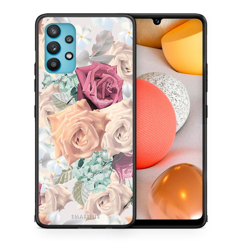 Θήκη Samsung Galaxy A32 5G  Bouquet Floral από τη Smartfits με σχέδιο στο πίσω μέρος και μαύρο περίβλημα | Samsung Galaxy A32 5G  Bouquet Floral case with colorful back and black bezels