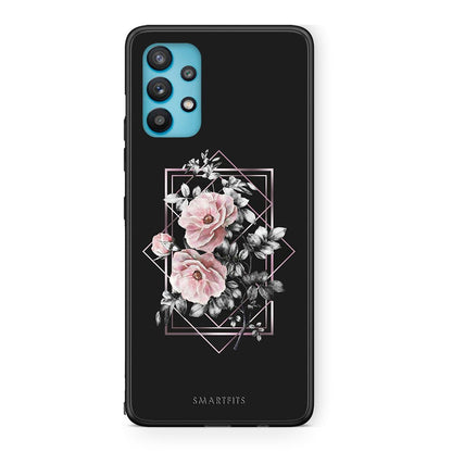 4 - Samsung Galaxy A32 5G  Frame Flower case, cover, bumper