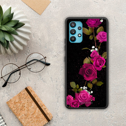 Flower Red Roses - Samsung Galaxy A32 5G θήκη