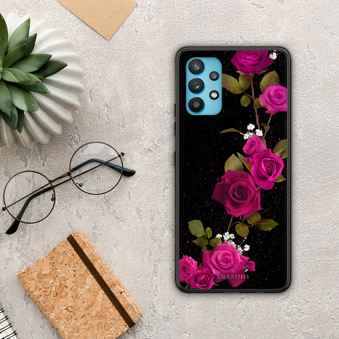 Flower Red Roses - Samsung Galaxy A32 5G θήκη