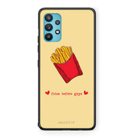 Thumbnail for Samsung Galaxy A32 5G Fries Before Guys Θήκη Αγίου Βαλεντίνου από τη Smartfits με σχέδιο στο πίσω μέρος και μαύρο περίβλημα | Smartphone case with colorful back and black bezels by Smartfits