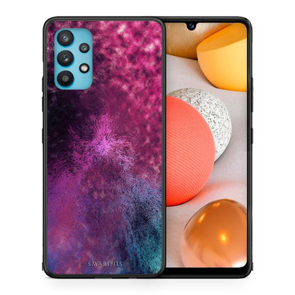 Θήκη Samsung Galaxy A32 5G  Aurora Galaxy από τη Smartfits με σχέδιο στο πίσω μέρος και μαύρο περίβλημα | Samsung Galaxy A32 5G  Aurora Galaxy case with colorful back and black bezels