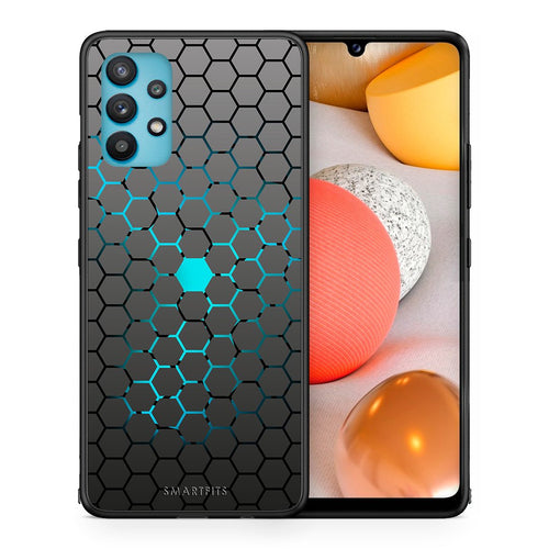 Θήκη Samsung Galaxy A32 5G  Hexagonal Geometric από τη Smartfits με σχέδιο στο πίσω μέρος και μαύρο περίβλημα | Samsung Galaxy A32 5G  Hexagonal Geometric case with colorful back and black bezels