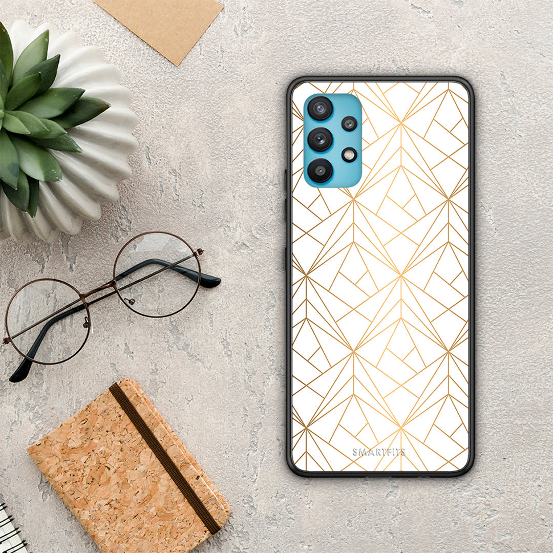 Geometric Luxury White - Samsung Galaxy A32 5G θήκη