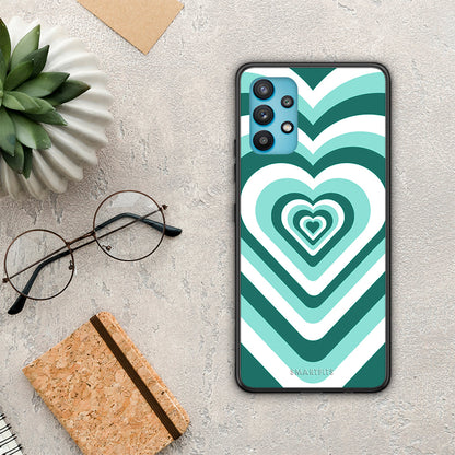 Green Hearts - Samsung Galaxy A32 5G θήκη