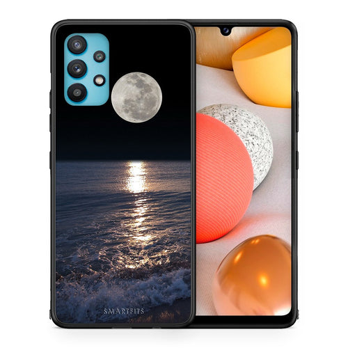 Θήκη Samsung Galaxy A32 5G  Moon Landscape από τη Smartfits με σχέδιο στο πίσω μέρος και μαύρο περίβλημα | Samsung Galaxy A32 5G  Moon Landscape case with colorful back and black bezels