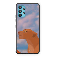Thumbnail for Samsung Galaxy A32 5G Lion Love 2 Θήκη Αγίου Βαλεντίνου από τη Smartfits με σχέδιο στο πίσω μέρος και μαύρο περίβλημα | Smartphone case with colorful back and black bezels by Smartfits