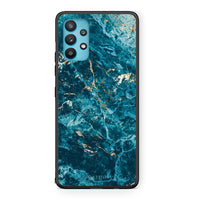 Thumbnail for Samsung Galaxy A32 5G  Marble Blue θήκη από τη Smartfits με σχέδιο στο πίσω μέρος και μαύρο περίβλημα | Smartphone case with colorful back and black bezels by Smartfits