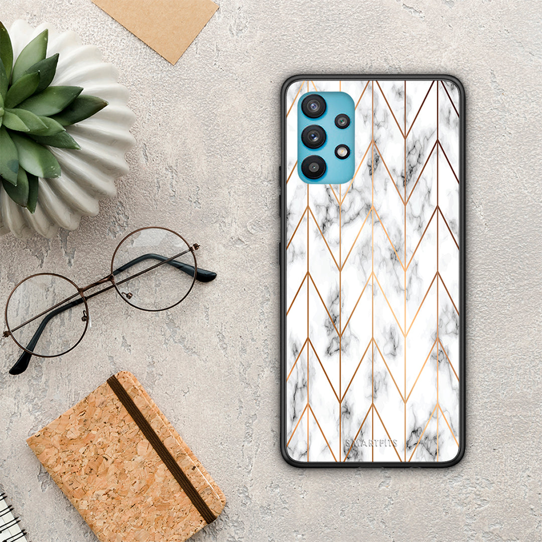 Marble Gold Geometric - Samsung Galaxy A32 5G θήκη