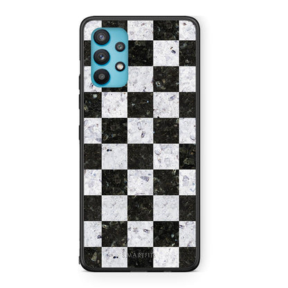 4 - Samsung Galaxy A32 5G  Square Geometric Marble case, cover, bumper