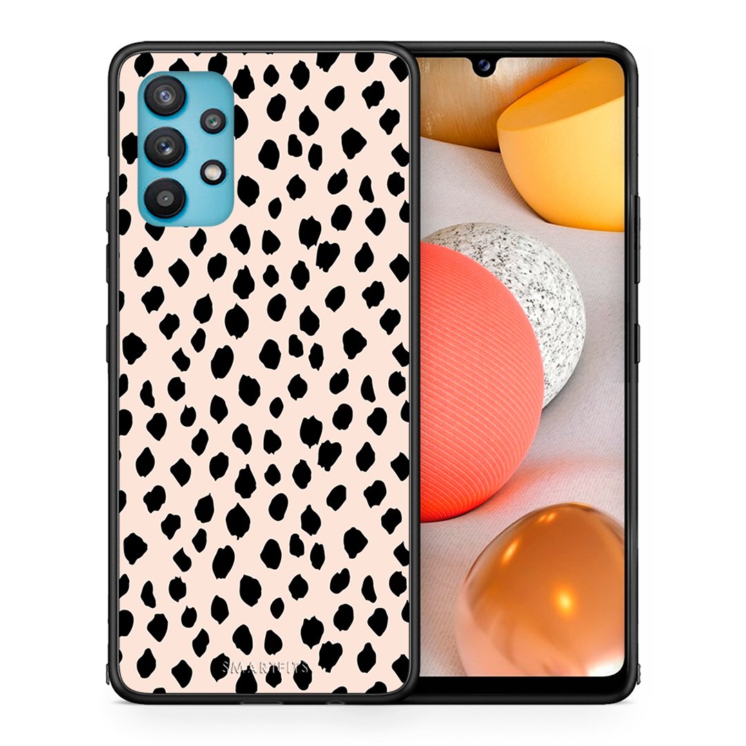 Θήκη Samsung Galaxy A32 5G  New Polka Dots από τη Smartfits με σχέδιο στο πίσω μέρος και μαύρο περίβλημα | Samsung Galaxy A32 5G  New Polka Dots case with colorful back and black bezels