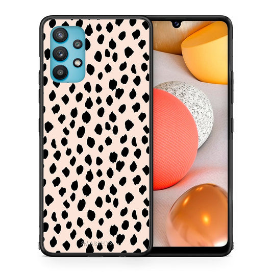 Θήκη Samsung Galaxy A32 5G  New Polka Dots από τη Smartfits με σχέδιο στο πίσω μέρος και μαύρο περίβλημα | Samsung Galaxy A32 5G  New Polka Dots case with colorful back and black bezels