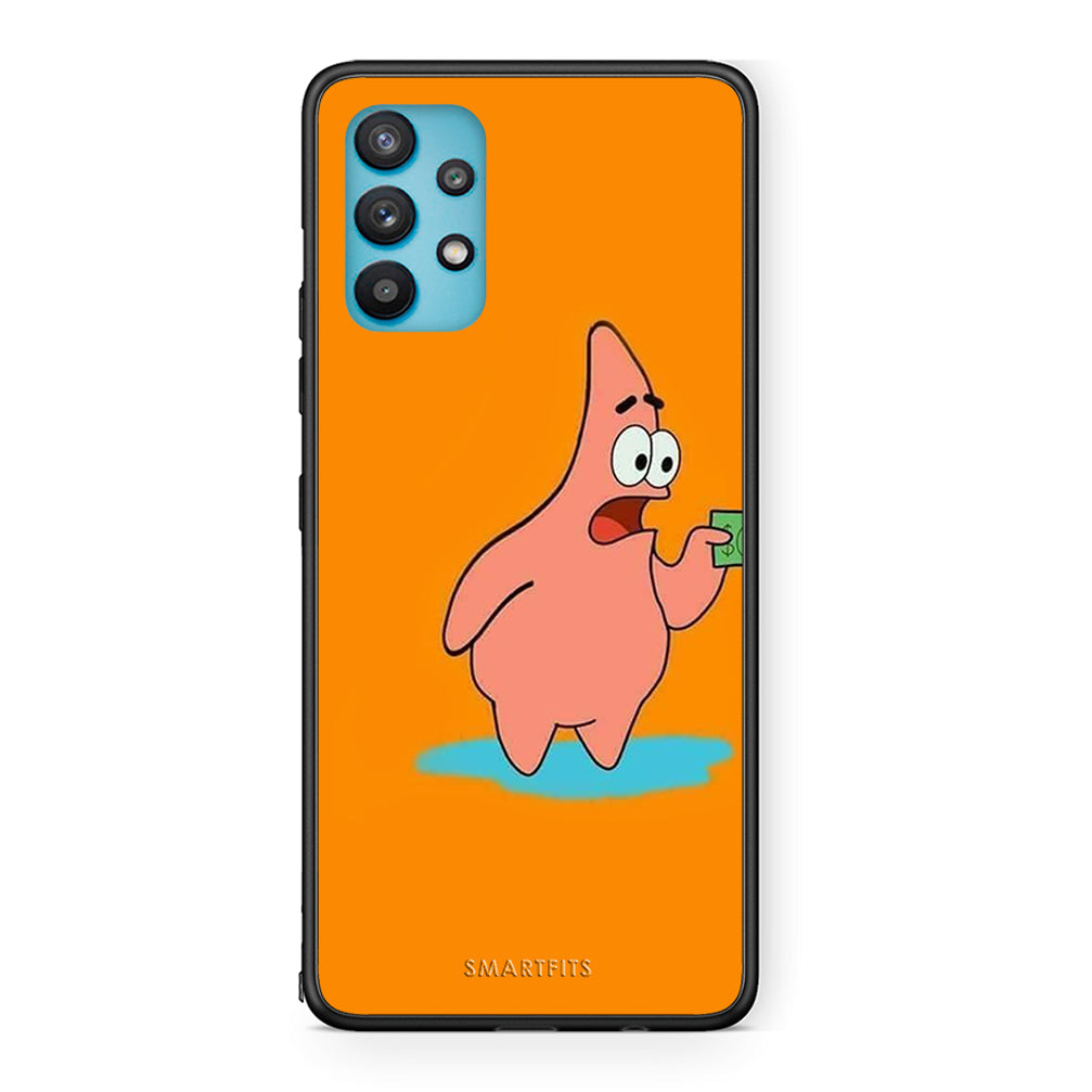 Samsung Galaxy A32 5G No Money 1 Θήκη Αγίου Βαλεντίνου από τη Smartfits με σχέδιο στο πίσω μέρος και μαύρο περίβλημα | Smartphone case with colorful back and black bezels by Smartfits