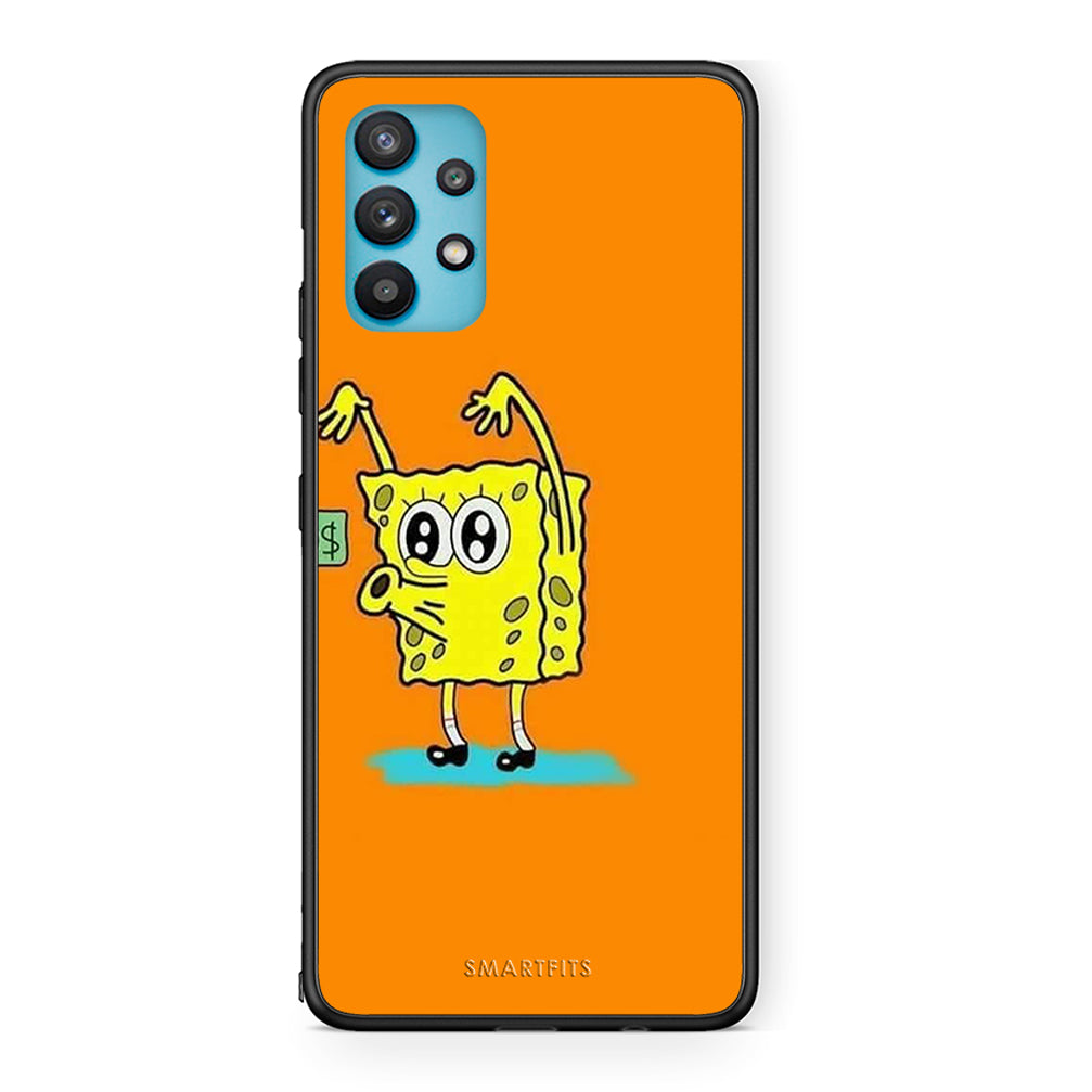 Samsung Galaxy A32 5G No Money 2 Θήκη Αγίου Βαλεντίνου από τη Smartfits με σχέδιο στο πίσω μέρος και μαύρο περίβλημα | Smartphone case with colorful back and black bezels by Smartfits