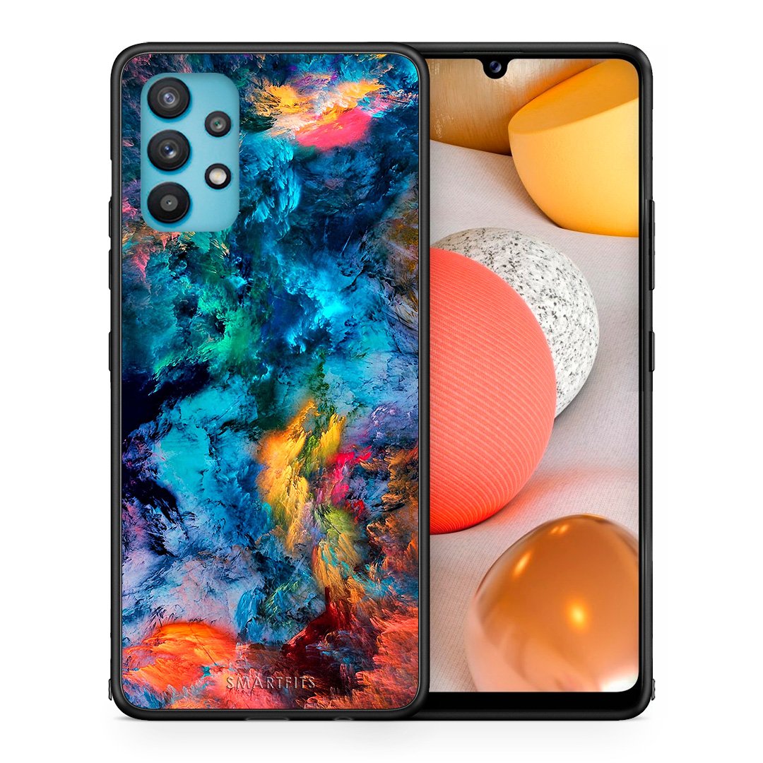 Θήκη Samsung Galaxy A32 5G  Crayola Paint από τη Smartfits με σχέδιο στο πίσω μέρος και μαύρο περίβλημα | Samsung Galaxy A32 5G  Crayola Paint case with colorful back and black bezels