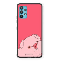 Thumbnail for Samsung Galaxy A32 5G Pig Love 1 Θήκη Αγίου Βαλεντίνου από τη Smartfits με σχέδιο στο πίσω μέρος και μαύρο περίβλημα | Smartphone case with colorful back and black bezels by Smartfits