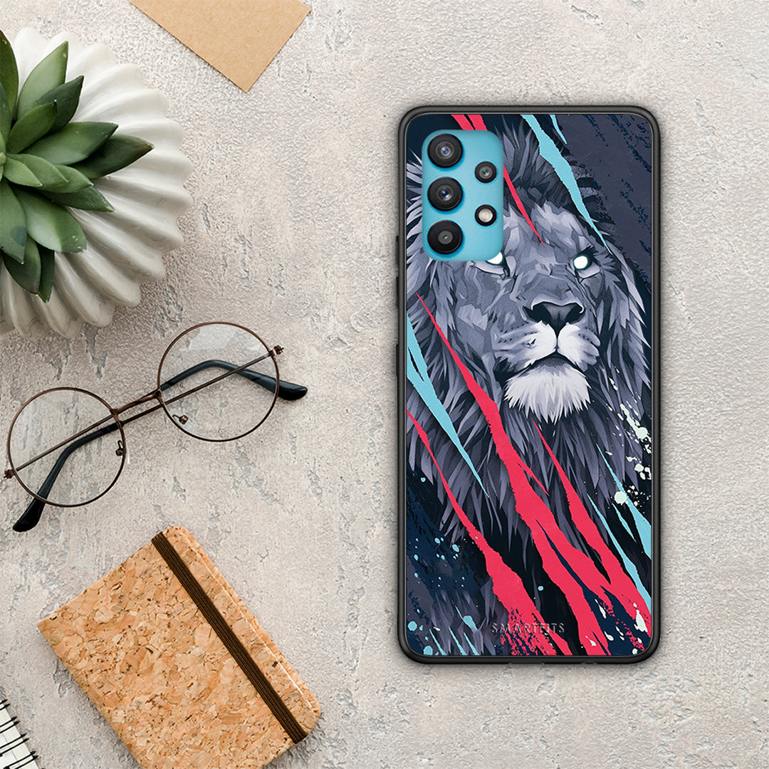 PopArt Lion Designer - Samsung Galaxy A32 5G θήκη