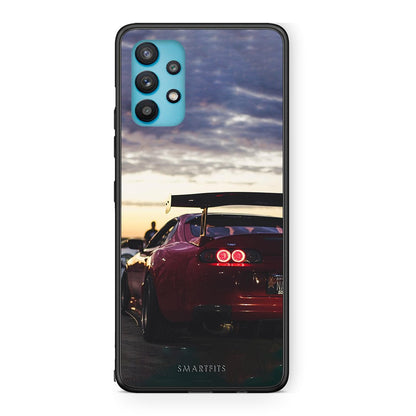 Samsung Galaxy A32 5G  Racing Supra θήκη από τη Smartfits με σχέδιο στο πίσω μέρος και μαύρο περίβλημα | Smartphone case with colorful back and black bezels by Smartfits