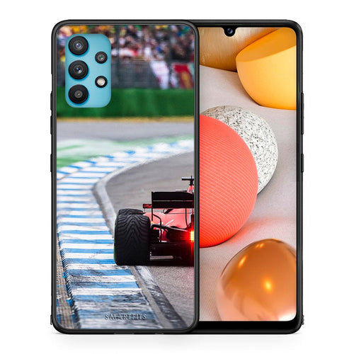 Θήκη Samsung Galaxy A32 5G  Racing Vibes από τη Smartfits με σχέδιο στο πίσω μέρος και μαύρο περίβλημα | Samsung Galaxy A32 5G  Racing Vibes case with colorful back and black bezels