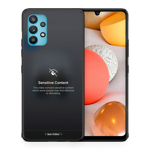 Θήκη Samsung Galaxy A32 5G  Sensitive Content από τη Smartfits με σχέδιο στο πίσω μέρος και μαύρο περίβλημα | Samsung Galaxy A32 5G  Sensitive Content case with colorful back and black bezels