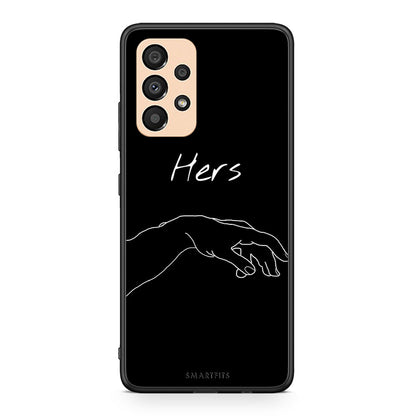 Samsung A33 5G Aeshetic Love 1 Θήκη Αγίου Βαλεντίνου από τη Smartfits με σχέδιο στο πίσω μέρος και μαύρο περίβλημα | Smartphone case with colorful back and black bezels by Smartfits