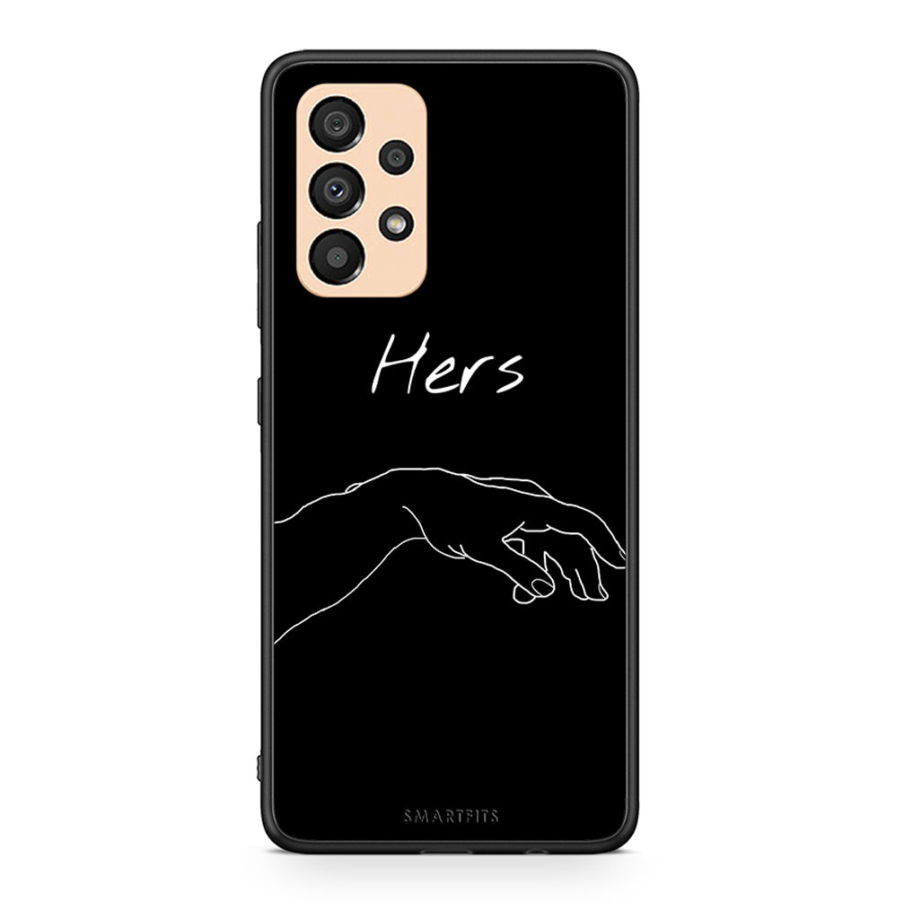 Samsung A33 5G Aeshetic Love 1 Θήκη Αγίου Βαλεντίνου από τη Smartfits με σχέδιο στο πίσω μέρος και μαύρο περίβλημα | Smartphone case with colorful back and black bezels by Smartfits