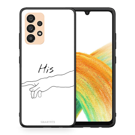 Θήκη Αγίου Βαλεντίνου Samsung A33 5G Aeshetic Love 2 από τη Smartfits με σχέδιο στο πίσω μέρος και μαύρο περίβλημα | Samsung A33 5G Aeshetic Love 2 case with colorful back and black bezels