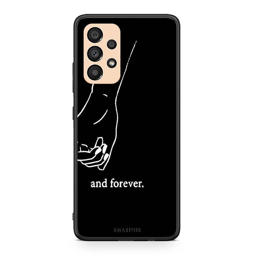 Samsung A33 5G Always & Forever 2 Θήκη Αγίου Βαλεντίνου από τη Smartfits με σχέδιο στο πίσω μέρος και μαύρο περίβλημα | Smartphone case with colorful back and black bezels by Smartfits