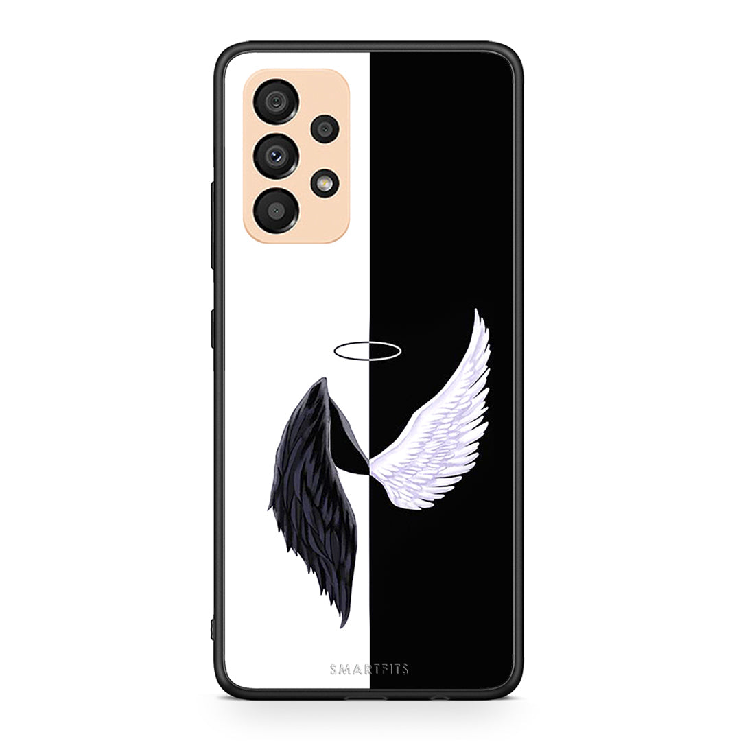 Samsung A33 5G Angels Demons θήκη από τη Smartfits με σχέδιο στο πίσω μέρος και μαύρο περίβλημα | Smartphone case with colorful back and black bezels by Smartfits