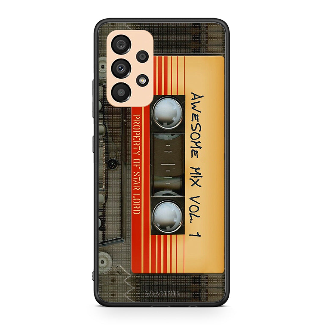 Samsung A33 5G Awesome Mix θήκη από τη Smartfits με σχέδιο στο πίσω μέρος και μαύρο περίβλημα | Smartphone case with colorful back and black bezels by Smartfits