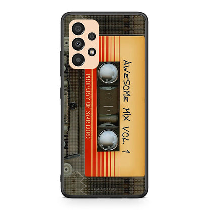 Samsung A33 5G Awesome Mix θήκη από τη Smartfits με σχέδιο στο πίσω μέρος και μαύρο περίβλημα | Smartphone case with colorful back and black bezels by Smartfits