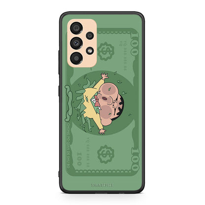 Samsung A33 5G Big Money Θήκη Αγίου Βαλεντίνου από τη Smartfits με σχέδιο στο πίσω μέρος και μαύρο περίβλημα | Smartphone case with colorful back and black bezels by Smartfits