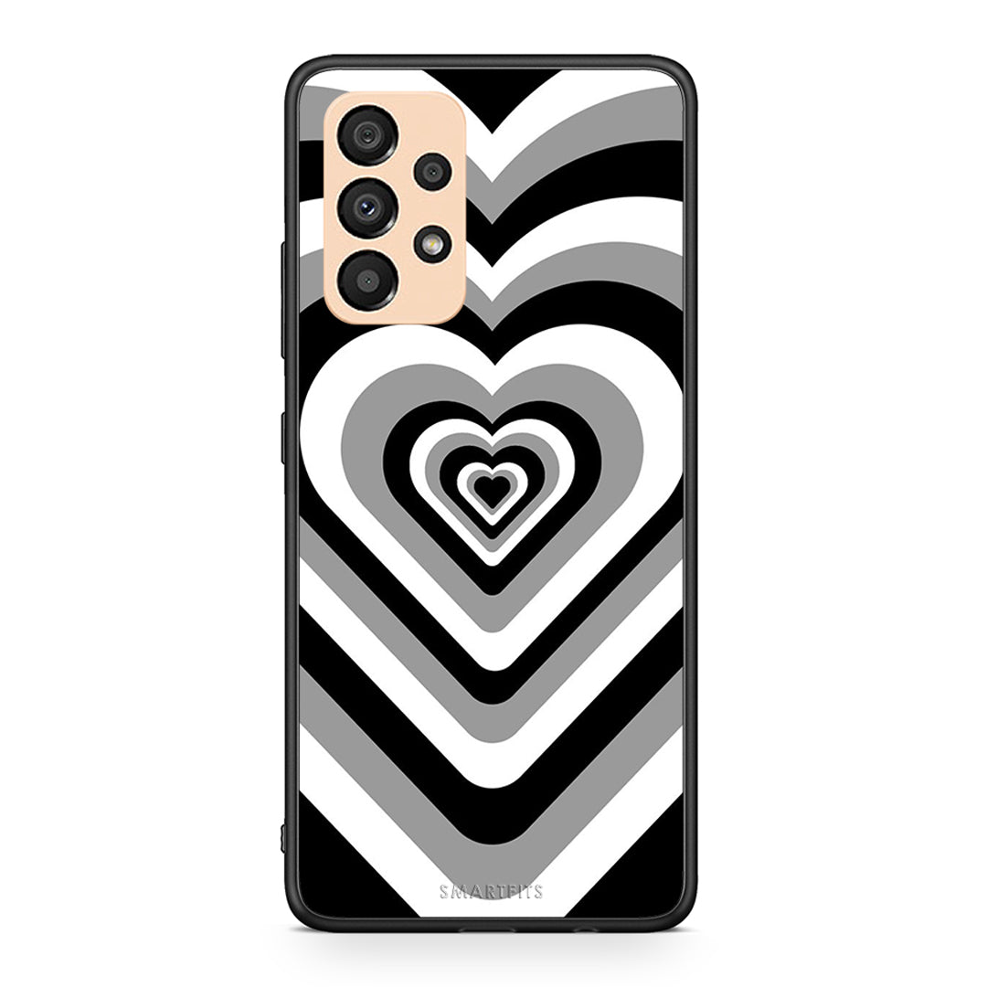 Samsung A33 5G Black Hearts θήκη από τη Smartfits με σχέδιο στο πίσω μέρος και μαύρο περίβλημα | Smartphone case with colorful back and black bezels by Smartfits