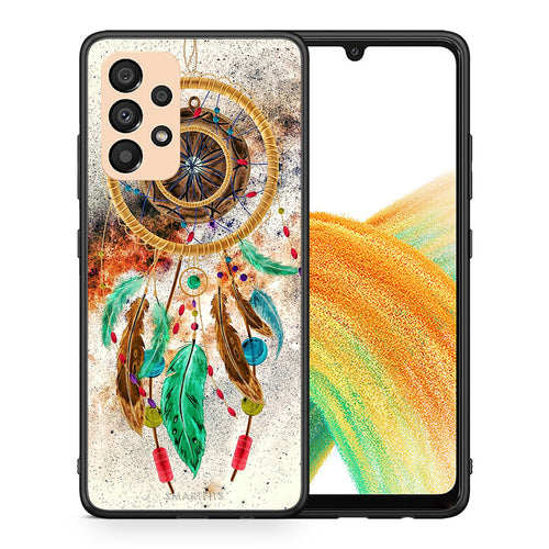 Θήκη Samsung A33 5G DreamCatcher Boho από τη Smartfits με σχέδιο στο πίσω μέρος και μαύρο περίβλημα | Samsung A33 5G DreamCatcher Boho case with colorful back and black bezels