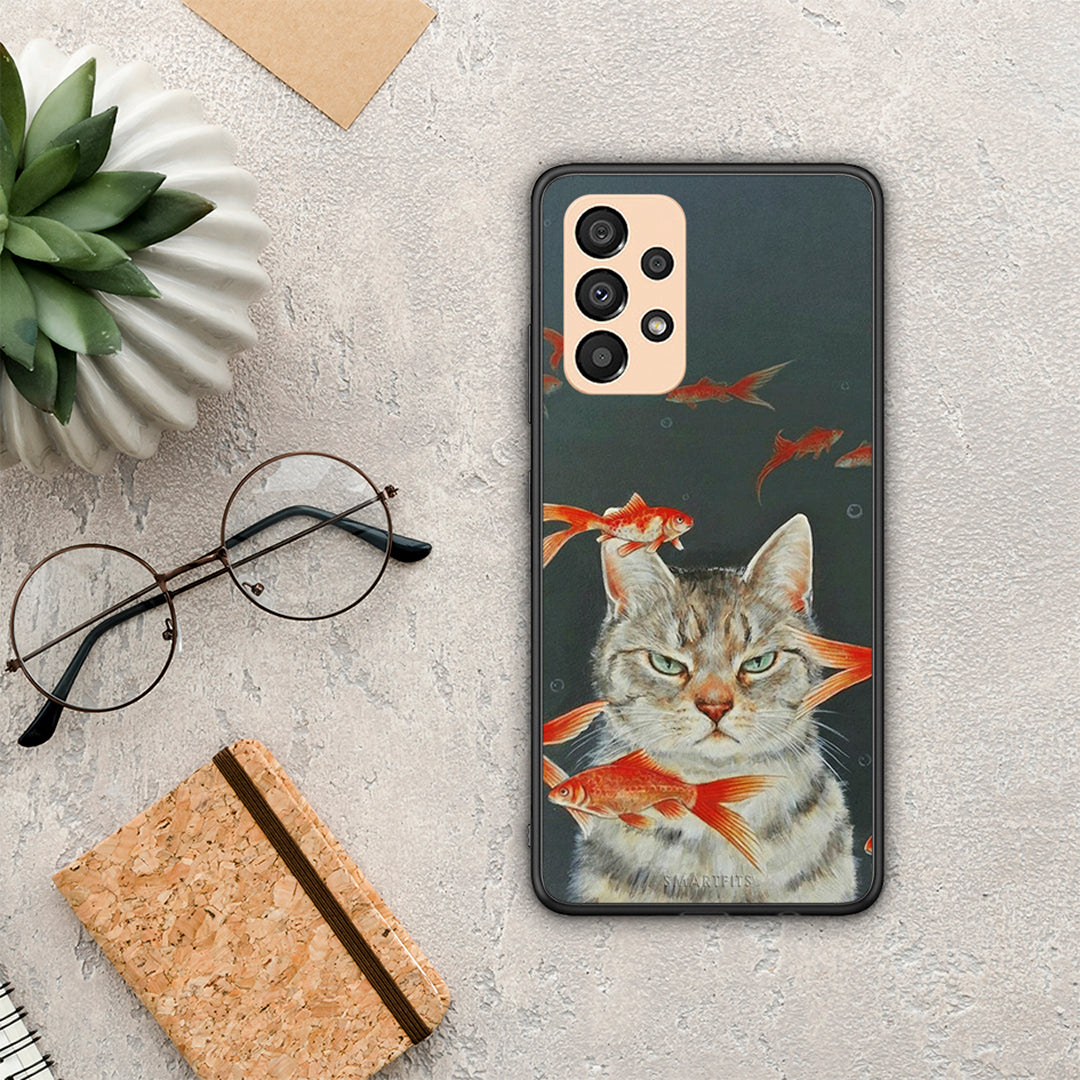 Cat Goldfish - Samsung Galaxy A33 5G θήκη