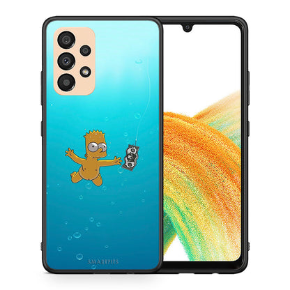 Θήκη Samsung A33 5G Chasing Money από τη Smartfits με σχέδιο στο πίσω μέρος και μαύρο περίβλημα | Samsung A33 5G Chasing Money case with colorful back and black bezels