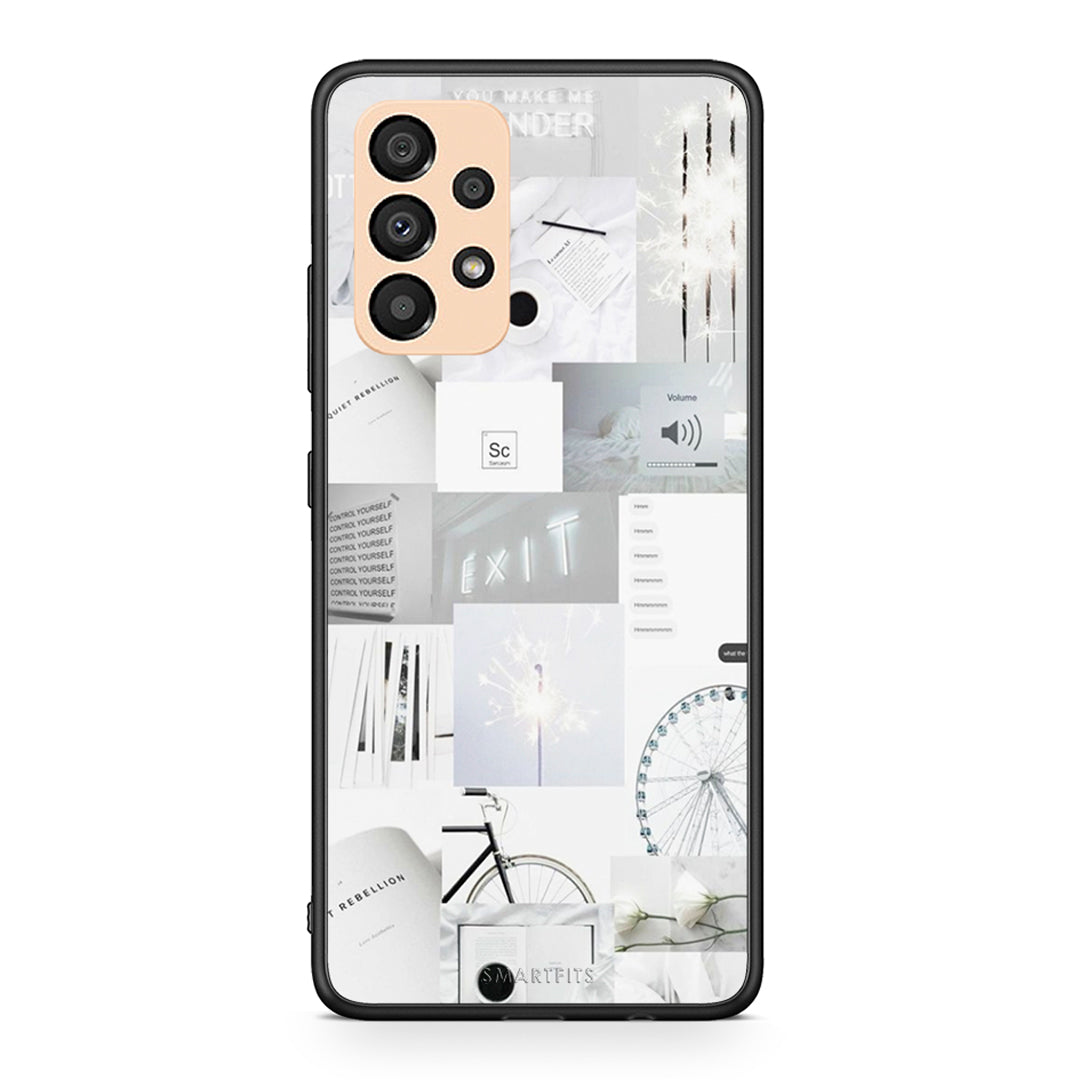 Samsung A33 5G Collage Make Me Wonder Θήκη Αγίου Βαλεντίνου από τη Smartfits με σχέδιο στο πίσω μέρος και μαύρο περίβλημα | Smartphone case with colorful back and black bezels by Smartfits