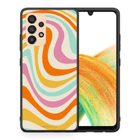 Thumbnail for Θήκη Samsung A33 5G Colourful Waves από τη Smartfits με σχέδιο στο πίσω μέρος και μαύρο περίβλημα | Samsung A33 5G Colourful Waves case with colorful back and black bezels
