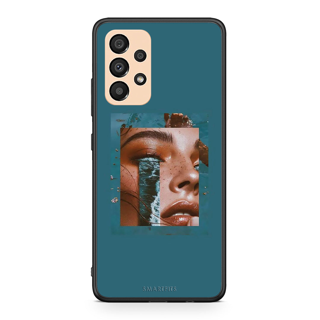 Samsung A33 5G Cry An Ocean θήκη από τη Smartfits με σχέδιο στο πίσω μέρος και μαύρο περίβλημα | Smartphone case with colorful back and black bezels by Smartfits
