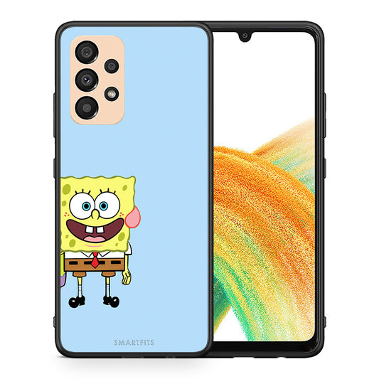 Θήκη Samsung A33 5G Friends Bob από τη Smartfits με σχέδιο στο πίσω μέρος και μαύρο περίβλημα | Samsung A33 5G Friends Bob case with colorful back and black bezels