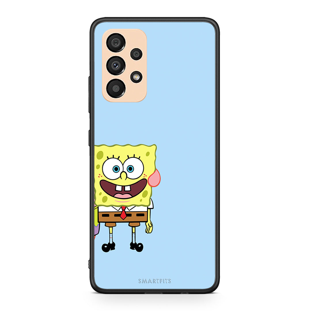 Samsung A33 5G Friends Bob θήκη από τη Smartfits με σχέδιο στο πίσω μέρος και μαύρο περίβλημα | Smartphone case with colorful back and black bezels by Smartfits