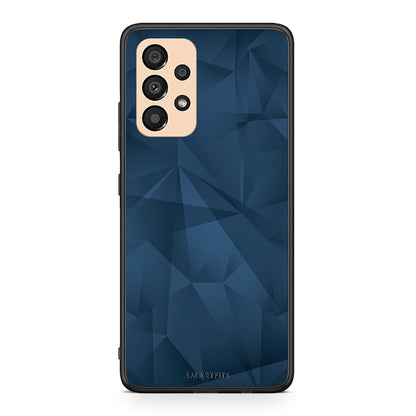 39 - Samsung A33 5G Blue Abstract Geometric case, cover, bumper