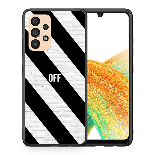 Θήκη Samsung A33 5G Get Off από τη Smartfits με σχέδιο στο πίσω μέρος και μαύρο περίβλημα | Samsung A33 5G Get Off case with colorful back and black bezels