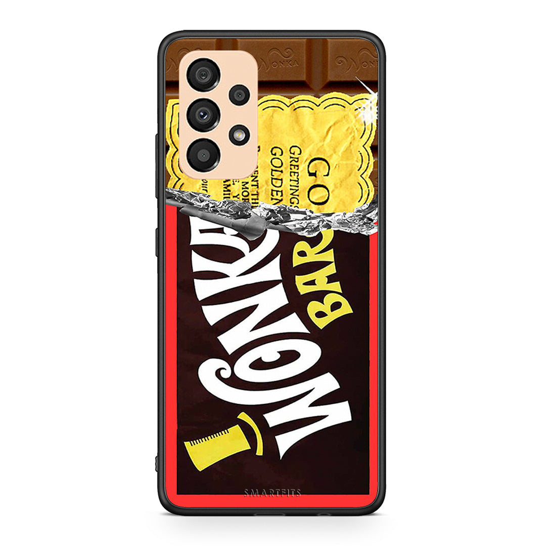 Samsung A33 5G Golden Ticket θήκη από τη Smartfits με σχέδιο στο πίσω μέρος και μαύρο περίβλημα | Smartphone case with colorful back and black bezels by Smartfits