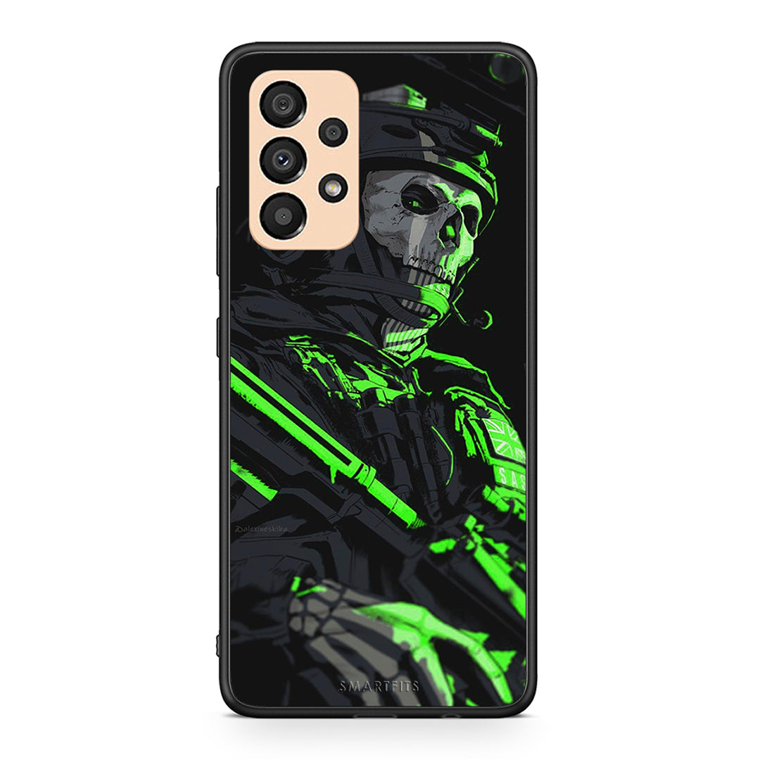 Samsung A33 5G Green Soldier Θήκη Αγίου Βαλεντίνου από τη Smartfits με σχέδιο στο πίσω μέρος και μαύρο περίβλημα | Smartphone case with colorful back and black bezels by Smartfits
