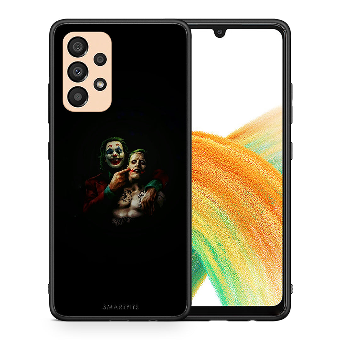 Θήκη Samsung A33 5G Clown Hero από τη Smartfits με σχέδιο στο πίσω μέρος και μαύρο περίβλημα | Samsung A33 5G Clown Hero case with colorful back and black bezels